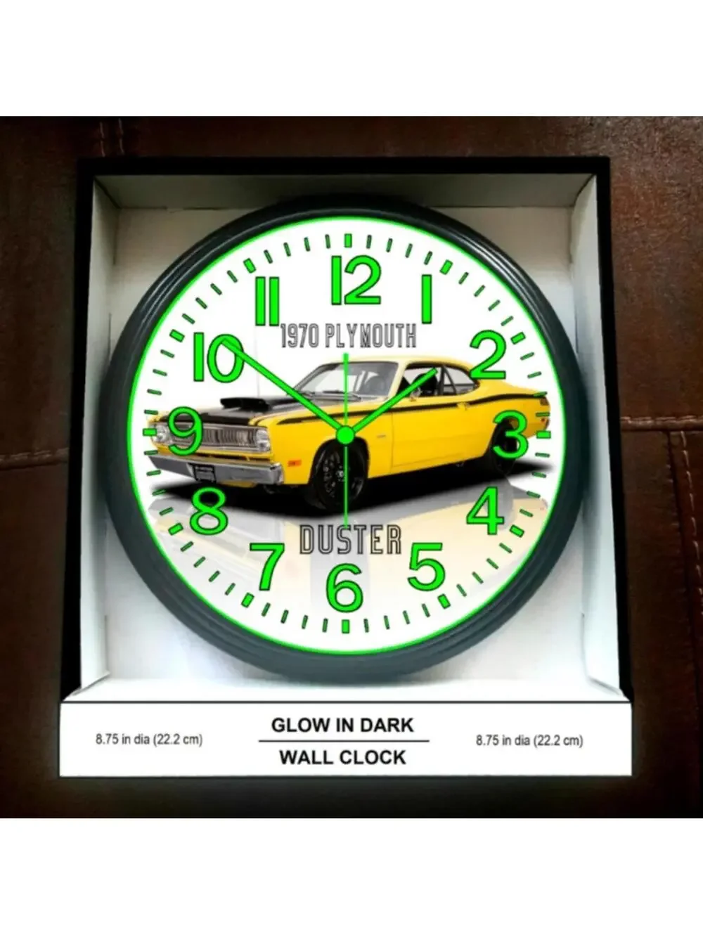 1970 Plymouth GTX Glow In The Dark Wall Clock New!